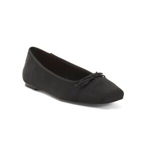 BLACK SUEDE STUDIO Black Stan Snip Toe Ballerina Flats
